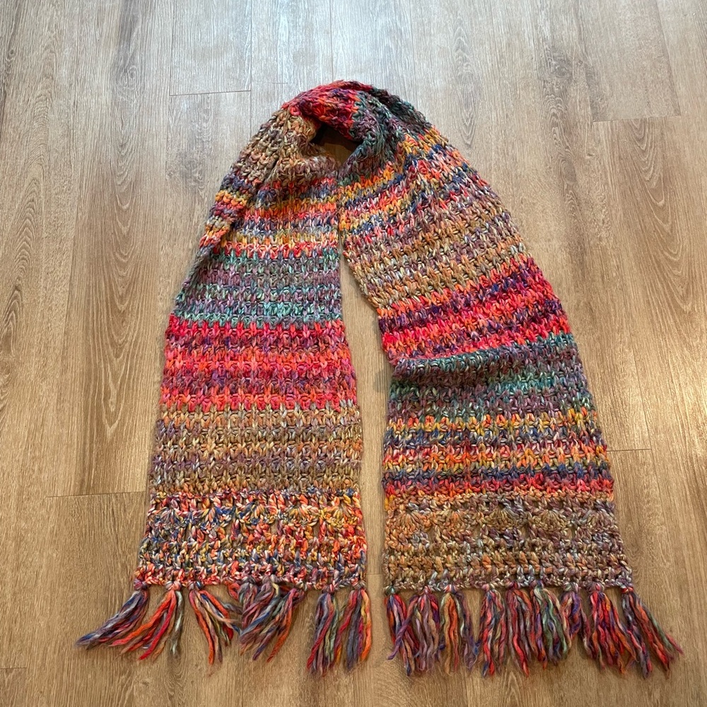 FREE PEOPLE Multicolor Knit Scarf